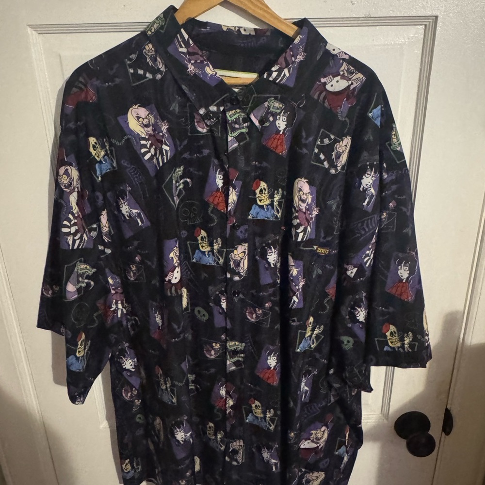 RSVLTS Beetlejuice Graphic Shirt - Black and Green